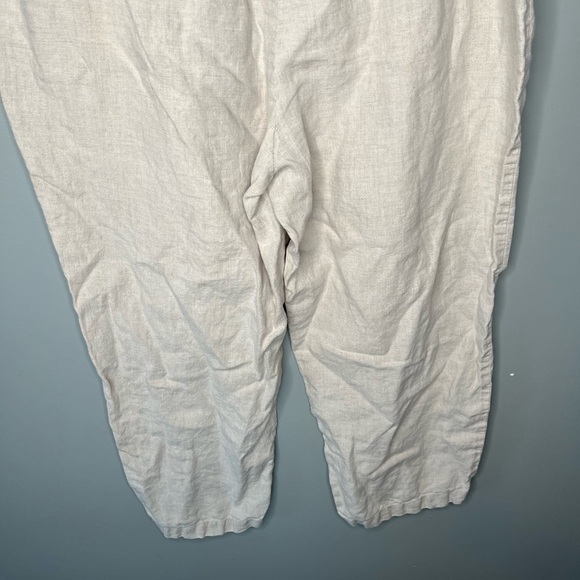 Eileen Fisher Organic Linen Tapered Pull On Pant - Picture 8 of 10